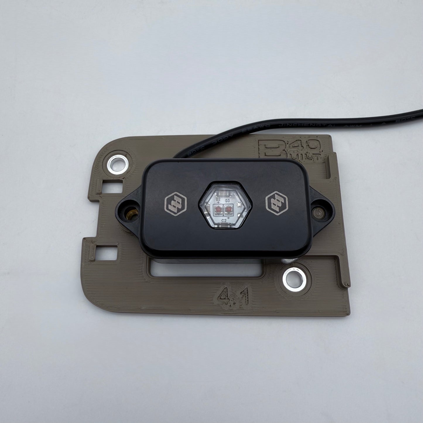 BD partially installed with no screws